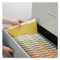 File Folders | Smead 12234 0.75 in. Expansion Reinforced 1/3-Cut Top Tab Colored File Folders - Letter Size/Goldenrod (100/Box) image number 4