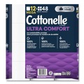 Toilet Paper | Cottonelle 55494 Ultra ComfortCare 2-Ply Septic Safe Mega Rolls Soft Tissue Toilet Paper - White (48/Carton) image number 2