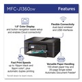 Office Printers | Brother MFCJ1360DW MFCJ1360DW Work Smart 1360 Copy/Print/Scan Wireless Color Inkjet AIO Printer image number 3