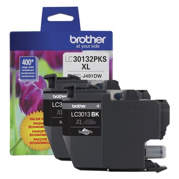 Brother LC30132PKS 400 Page-Yield High-Yield Ink - Black (2/Pack)