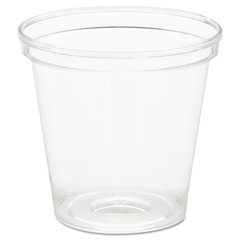 WNA WNA P10 1 oz. Comet Plastic Portion/Shot Glass - Clear (50/Pack, 50 Packs/Carton)