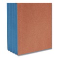 File Folders | Smead 73679 Fully Lined 6.5 in. High Gussets 3.5 in. Expansion Letter Size Redrope Drop-Front End Tab File Pockets - Blue (10/Box) image number 3