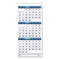 Back to School Sale | House of Doolittle 3645 14-Month: June 2025 to July 2026 8 in. x 17 in. Academic Year Recycled Three-Month Format Wall Calendar - White Sheets image number 0