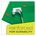 File Folders | Pendaflex 42626 Ready-Tab 1/5-Cut Tabs Colored Reinforced Hanging Letter Folders - Bright Green (25/Box) image number 4