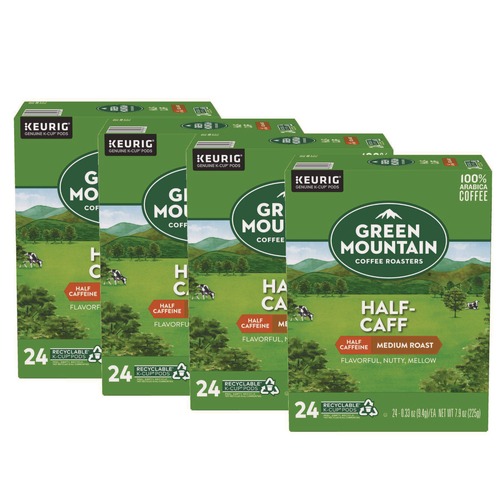 Coffee | Green Mountain Coffee 5000330138 Coffee K-Cups - Half-Caff (96/Carton) image number 0