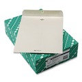 Envelopes & Mailers | Quality Park QUA38597 10 in. x 13 in. No. 97 28 lbs. Bond Weight Kraft Square Flap Clasp/Gummed Closure Clasp Envelope - Executive Gray (100/Box) image number 0