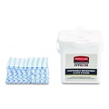Cleaning Cloths | Rubbermaid Commercial HYGEN 2134283 12 in. x 12 in. Disposable Microfiber Cleaning Cloths - White/Blue Stripe (600/Carton) image number 1