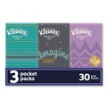Paper Towels and Napkins | Kleenex 11976 On The Go Packs 3-Ply Facial Tissues - White (36/Carton) image number 3
