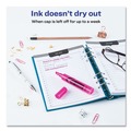 Highlighters | Avery 24010 HI-LITER Desk-Style Chisel Tip Highlighters - Fluorescent Pink Ink/Black Barrel (1-Dozen) image number 6