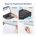Dividers & Tabs | Avery 11490 11 in. x 8.5 in. 5-Tab Big Tab Clear Label Dividers - White Tabs/White (1-Set) image number 3