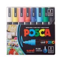 Arts & Crafts Supplies | uni-ball PC5M8C Water-Based Paint Markers - Medium Bullet Tip/Assorted Colors (8/Pack) image number 0