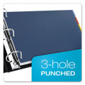 Binders | Cardinal 84250 11 in. x 17 in. 5-Tab Tabloid-Size Poly Index Divider - Assorted (5/Pack) image number 3