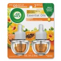 Odor Control | Air Wick 62338-85175 0.67 oz Scented Oil Twin Refill - Hawai'i Exotic Papaya/Hibiscus Flower (2/Pack) image number 0