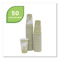 Cups and Lids | Eco-Products EP-BHC16-WAPK 16 oz. World Art Renewable and Compostable Paper Hot Cups - Moss (50/Pack) image number 1
