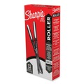 Pens | Sharpie Roller 2093225 Fine 0.5 mm Professional Design Rollerball Stick Pen - Black Ink, Black Barrel (1-Dozen) image number 0