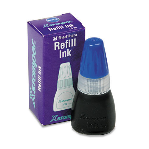 Stamps & Stamp Supplies | Xstamper 22113 10 milliLiter Bottle Refill Ink for Xstamper Stamps - Blue image number 0