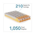 Staples | Rapid 02900 0.31 in. Leg 0.5 in. Crown Steel Staple Cartridge (1050/Pack) image number 3