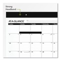 Bulletin Boards | AT-A-GLANCE SK22-00 12-Month (Jan to Dec): 2025 22 in. x 17 in. Monthly Refillable Desk Pad - White Sheets, Black Binding/Black Corners image number 1