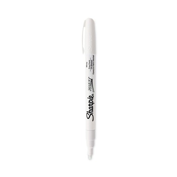 PENS PENCILS AND MARKERS | Sharpie 2107616 Fine Bullet Tip, Permanent Paint Marker - White (1 Dozen)