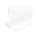 Office Presentation Supplies | Deflecto 69201 Classic Image 8.5 in. x 11 in. Insert Double-Sided Sign Holder - Clear image number 4