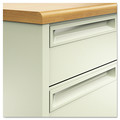 Office Desks & Workstations | HON H38180.C.L 72 in. x 36 in. x 29.5 in. 38000 Series Double Pedestal Desk - Harvest/Putty image number 1