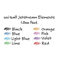 Pens | uni-ball 70124 Jetstream Elements 1 mm Retractable Hybrid Gel Pen - Blue Ink/Blue Barrel/Medium (1-Dozen) image number 8