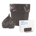 Trash & Waste Bins | Boardwalk H3417RKKR01 4 Gallon 0.35 mil 17 in. x 17 in. Perforated Roll Low-Density Waste Can Liners - Black (50 Bags/Roll, 20 Rolls/Carton) image number 1