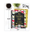 Notebooks & Pads | Carson-Dellosa 105001 11 in. x 8.5 in. 2-Page Spread (7 Subjects) Weekly/Monthly Teacher Planner - Multicolor Cover image number 3