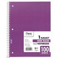 Notebooks & Pads | Mead 05514 (100) 10.5 in. x 7.5 in. Sheets 1-Subject Wide/Legal Rule Spiral Notebook - Randomly Assorted Cover Color image number 6
