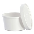 Food Trays, Containers, and Lids | SOLO KHSB8A-2050 8 oz Flexstyle Double Poly Paper Food Combo Packs - White (250/Carton) image number 1