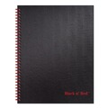 Notebooks & Pads | Black n' Red K67030 11 in. x 8.5 in. Sheets 1-Subject Wide/Legal Rule SCRIBZEE Compatible Hardcover Twinwire Notebooks - Black/Red Cover image number 0