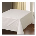 Linen and Table Accessories | Hoffmaster 210066 72 in. x 72 in. Tissue/Poly Tablecovers - White (25/Carton) image number 2