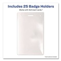 Label & Badge Holders | Avery 74472 3w x 4h Secure Top Heavy-Duty Vertical Badge Holders - Clear (25/Pack) image number 4