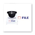 Back to School Sale | ACCUSTAMP2 035534 1.63 in. x 0.5 in. FILE Pre-Inked Shutter Stamp - Red/Blue image number 1