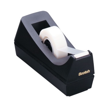 Scotch C-38 1 in. Core Desktop Weighted Non-Skid Base Tape Dispenser - Black