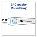 Just Launched | Avery 05731 3 Round Rings 2 in. Capacity 11 in. x 8.5 in. Economy View Binder - White image number 2