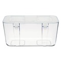 Boxes & Bins | Deflecto 29201CR 8.8 x 4 x 4.38 Stackable Caddy Organizer - Medium/White image number 7