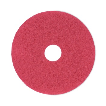 Boardwalk BWK4016RED 16 in. Buffing Floor Pads - Red (5/Carton)