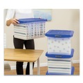 Boxes & Bins | Bankers Box 0086202 14 in. x 17.38 in. x 10.5 in. Heavy Duty Plastic File Storage - Clear/Blue (2/Pack) image number 5