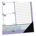 Bulletin Boards | Blueline CA181731 21.25 in. x 16 in. 13-Month (Jul 2025-2026) Academic Desk Pad Calendar - White/Blue/Green Sheets/Black Headband image number 1