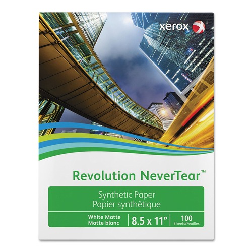 Copy & Printer Paper | Xerox 3R20176 8 mil 8-1/2 in. x 11 in. Revolution NeverTear - White (500/Ream) image number 0