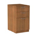 Office Carts & Stands | Alera VA532822WA 15.63 in. x 20.5 in. x 28.5 in. Valencia Series 3-Drawer Full File Pedestal - Modern Walnut image number 1