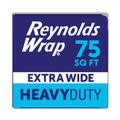 Food Wraps | Reynolds Wrap PAC F28028 18 in. x 75 ft. Heavy-Duty Aluminum Foil Roll - Silver image number 4