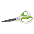 Back to School Sale | Westcott 16447 8 in. Long 3.25 in. Cut Length CarboTitanium Bonded Scissors - Straight White/Green Handle image number 0