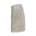 Just Launched | Boardwalk BWK220CCT 20 oz. Premium Cut-End Cotton Wet Mop Heads - White (12/Carton) image number 1