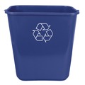 Trash Cans | Impact 7702-11R 20-Quart Polyethylene Soft-Sided Wastebasket with Recycle Logo - Blue image number 1
