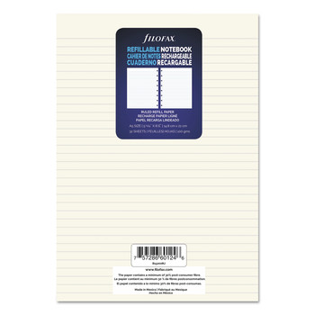 PRODUCTS | Filofax B152008U 8.25 in. x 5.81 in. 8-Hole Narrow Rule Notebook Refills