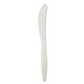 Cutlery | Boardwalk BWKKNIFEMWPPIW 5.86 in. Mediumweight Wrapped Polypropylene Plastic Knife Cutlery - White (1000/Carton) image number 1
