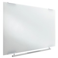 White Boards | Iceberg 31160 Clarity 72 in. x 36 in. Glass Dry Erase Board with Aluminum Trim - White Surface image number 1
