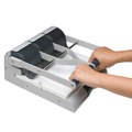 Staple Punches | Swingline A7074650B 160-Sheet Antimicrobial Protected Adjustable 2-To-3 9/32 in. Hole Punch - Putty/Gray image number 2